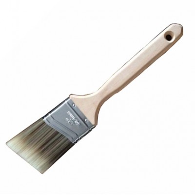 Standard Birch Handle Angled Sash Oval Shoulder Round End Synthetic 2in Paint Brush